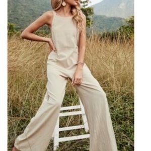 Shein Jumpsuit - khaki